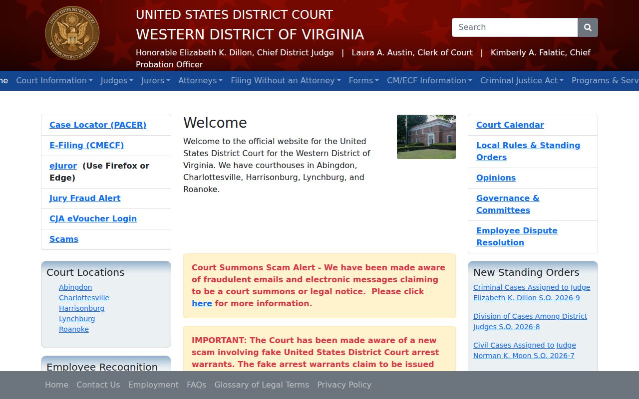 Bath County criminal court cases Western District of Virginia