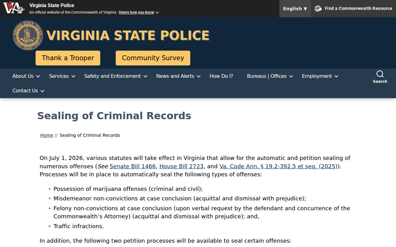 Bath County criminal record sealing guidance effective in 2026