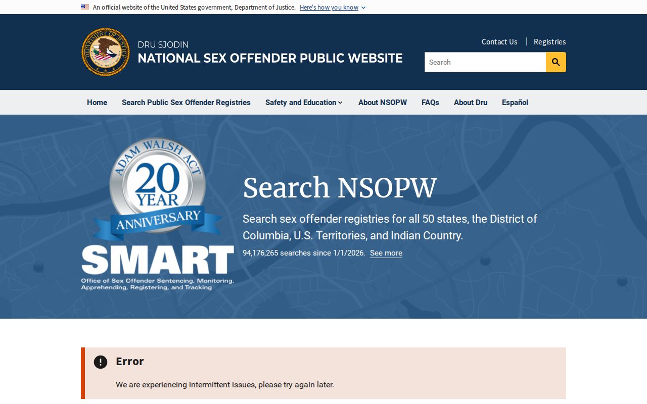 Bath County sex offender search through the national NSOPW registry